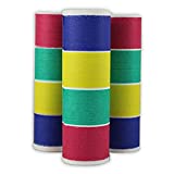 4 Rolls of Multicolor Serpentine Throws