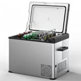 KEED BING Portable Refrigerator 42 Qt, 12v Portable Freezer with Single Zone, Carbon Steel Shell Car Refrigerator, Electric Compressor Cooler w/ -4-68, for Car Truck Vehicle RV Boat Outdoor & Home use