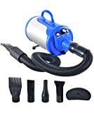 SHELANDY Groomer Partner Pet Hair Force Dryer Dog Grooming Blower with Heater (Blue)