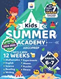 Kids Summer Academy by ArgoPrep - Grades 6-7: 12 Weeks of Math, Reading, Science, Logic, Fitness and Yoga | Online Access Included | Prevent Summer Learning Loss