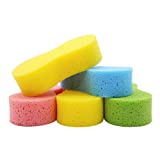 Temede Car Wash Sponge, Large All Purpose Sponges for Cleaning, 2.4in Thick Foam Scrubber Kit, Sponges for Dishes, Tile, Bike, Boat, Easy Grip Sponge for Kitchen, Bathroom, Household Cleaning, 5pcs