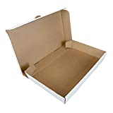 Full Pan White 21 Inch x 13 Inch x 3 Inch Corrugated Catering Box, Case of 50