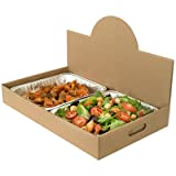 LBP 150093 Kraft 22 x 13.5 x 3.5" Pop-Up Catering Box - 35 / CS