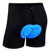 Ohuhu Men's 3D Padded Bicycle Cycling Underwear Shorts, X-Large, Black