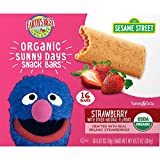 Earth's Best Organic Sesame Street Sunny Days Toddler Snack Bars, Strawberry, 16 Count (Pack of 6)