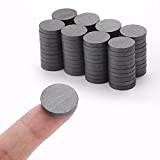 Ceramic Industrial Magnets - 0.709 Inch (18mm) Round Disc Ceramic Magnets - Flat Circle Magnets for Crafts, Science & DIY - Ferrite Small Magnets Perfect for Refrigerator, Whiteboard, Fridge - 80 PCs