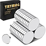 TRYMAG Magnets 30Pcs, Small Strong Refrigerator Magnets Tiny Round Neodymium Disc Magnets for Whiteboard, Multi-Use Rare Earth Magnets for Crafts, Dry Erase Board, Billboard, Office Magnets