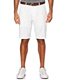 PGA TOUR mens Flat Front With Expandable Waistband, 9" Inseam Golf Shorts, Bright White, 36 US