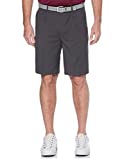 PGA TOUR Men's Double Pleat Expandable Golf Short, Asphalt, 36