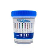 Prime Screen Urine Drug Test Compact Cup 16 Panel Kit (AMP,BAR,BUP,BZO,COC,mAMP,MDMA,MOP/OPI,MTD,OXY,PCP,THC, ETG, FTY, TRA, K2) -[10 Pack]-CDOA-9165EFTK