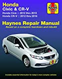 Honda Civic (12-15) & CR-V (12-16) Haynes Manual (Does not include information specific to CNG or hybrid models. Includes thorough vehicle coverage ... exclusion noted.) (Haynes Automotive)