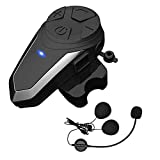 Motorcycle Bluetooth Headset Yaconob BT-S3 1000m Motorcycle Helmet Bluetooth Radio Intercom Wireless Interphone to 2-3 Riders (Waterproof/Handsfree/Stereo Music/FM Radio/GPS/MP3 1 Pack