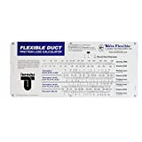 Flexible Duct Friction Loss Calculator/Flex Duct Calculator Tool # 34-3453-01
