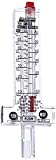 Blue-White Flowmeter for 1-1/2" PVC Pipe, Horizontal Installation