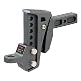 CURT 45949 Rebellion XD Adjustable Cushion Hitch Ball Mount 2-Inch Receiver, 15,000 lbs, 6-Inch Drop