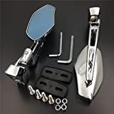 SMT-Chrome Adjustable Base Mirrors Rearview Compatible With Suzuki Hayabusa GSX1300R 99-12 [B00RUE2PCK]