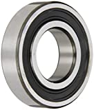 SKF 6207-2RS1 Radial Bearing, Single Row, Deep Groove Design, ABEC 1 Precision, Double Sealed, Contact, Normal Clearance, Steel Cage, Metric, 35mm Bore, 72mm OD, 17mm Width