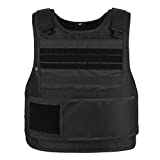 MGFLASHFORCE Tactical Airsoft Vest Molle Adjustable Combat Training Paintball Vest (Black)