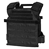 Tactical Fast Trainer Weight Vest 11"X14" MOLLE and PALS Fully Adjustable Law Enforcement (Black)