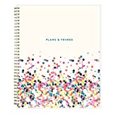 Blue Sky 2022-2023 Academic Year Weekly and Monthly Student Planner, 8.5" x 11", Flexible Cover, Wirebound, Star Confetti Bright (136609-A23)