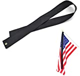 MOFAN Black Mourning Streamer 5'x3" 200D Endura-Nylon Half-Mast Mourning Ribbon for Half-staff Display