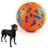 DLDER Dog Balls Toy for Aggressive Chewers, Indestructible Bouncy Dog Ball, Lightweight&Floating, Durable Dog Chew Ball for Large&Medium Dogs to Fetch and Play.