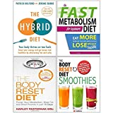 The Hybrid Diet, Fast Metabolism Diet, Body Reset Diet, Smoothies Collection 4 Books Set
