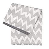 Bumkins Splat Mat, Waterproof, Washable for Floor or Table, Under Highchairs, Art, Crafts, Playtime 42x42  Gray Chevron