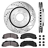 Callahan CDS02000 FRONT 350 mm Premium D/S 6 Lug [2] Brake Disc Rotors + [4] Ceramic Brake Pads + Hardware