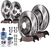 Detroit Axle - 325mm Front + 330mm Rear Disc Rotors + Brake Pads Replacement for Ford Explorer Flex Taurus Lincoln MKS MKT - 10pc Set