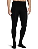 Capezio Men's Knit Footed Tights , Black, Medium