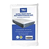 TRU Lite Mattress Storage Bag - SEALABLE Mattress Bag for Moving - Heavy Duty Extra Thick 4 Mil Plastic - Fits Standard, Extra Long, Pillow Top Sizes - King Size