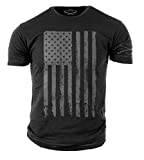 Grunt Style America Patriotic Flag Mens Shirt, Color Grey, Size M