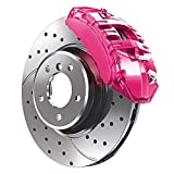 G2 High Temperature Brake Caliper Paint Kit - High Gloss, Wear and Heat Resistant, Epoxy Paint System - Dries Hard, No Flaking or Fading - Pink