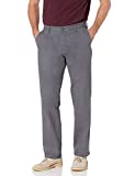 Amazon Essentials Men's Classic-Fit Wrinkle-Resistant Flat-Front Chino Pant, Grey, 36W x 30L