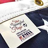 American Flag 4x6 - 100% Made In USA using Tough, Long Lasting Nylon Built for Outdoor Use, Featuring Embroidered Stars and Sewn Stripes plus Superior Quadruple Stitching on the Fly End