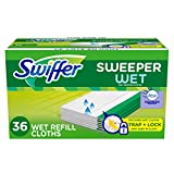 Swiffer Sweeper Wet Mopping Cloth Multi Surface Refills, Febreze Lavender Scent, 36 count (Packaging May Vary)