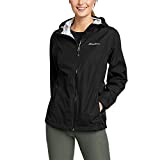 Eddie Bauer Women's RIPPAC Pro Rain Jacket, Waterproof, Black, XX-Large