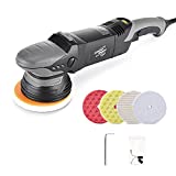 ShineMate Dual Action Polisher for Car Detailing 6 Inch, Corded Wax Random Orbital Polisher with 4 Polish Pads, Variable Speed Buffer Polisher (6 Inch)