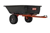 Agri-Fab Inc 45-0552, 700-Pound, Poly Dump/Swivel Cart, Black/Orange