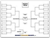 Cornhole 32 Player Erasable Blind Draw Single Elimination Tournament Bracket Chart