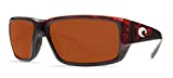 Costa Del Mar Sunglasses - Fantail- Plastic / Frame: Tortoise Lens: Polarized Copper 580P Polycarbonate, 58.9