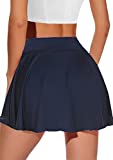 Ekouaer Womens Active Skorts Quick-Dry Tennis Skirts Skorts Golf Athletic Skirts, Navy Blue X-Small