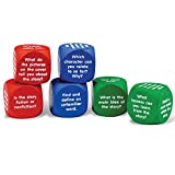 Learning Resources Reading Comprehension Cubes, 6 Colored Foam Cubes, Ages 6+, Multi-color, 1-5/8 L x 1-5/8 W in