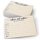 321Done Retirement Party Advice and Wishes Cards (50) 4x6" Tan - Happy Retirement, Well Wishes, Memories for Man or Woman - Fun Retirement Party Idea, Game, Activity - Ad Lib Prompts - Made in USA