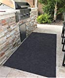 Gas Grill MatPremium BBQ Mat and Grill Protective MatProtects Decks and Patios from grease splashes,Absorbent material-Contains Grill SplatterAnti-Slip and Waterproof BackingWashable (36"71.6")