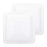 ONLTCO Rv Roof Vent Cover Replacement 14 x 14, White Vent Lid for Camper Trailer Motorhome Bathroom, 2 Pack