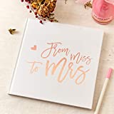 Calculs Polaroid Bridal Shower Guest Book Blank Pages Rose Gold Guest Book 8.5 Square Blank Book Hardcover Bachelorette Party Photo Album for Instant Film