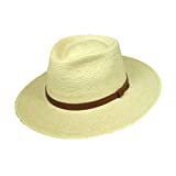 SunBody Hats Tear Drop Guatemalan Plam Leaf Straw Fedora Hat (7)