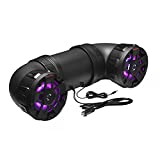 BOSS Audio Systems ATV8BRGB ATV UTV Weatherproof Sound System - 8 Inch Speakers, 1.5 Inch Tweeters, Built-in Amplifier, Bluetooth, Multi-Color Illumination, Easy Installation for 12 Volt Vehicles